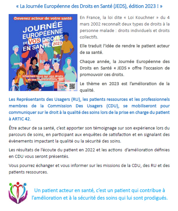 Journée européenne des droits en santé